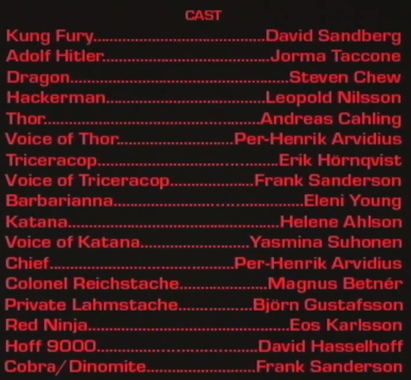 cast of kung fury