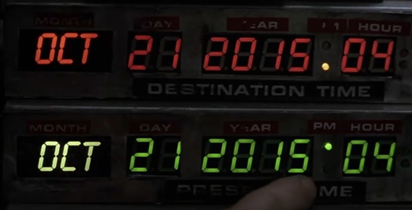 destination time back to the future 2
