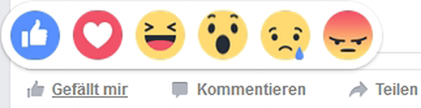 neue facebook like emojis
