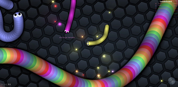 slitherio giant worm