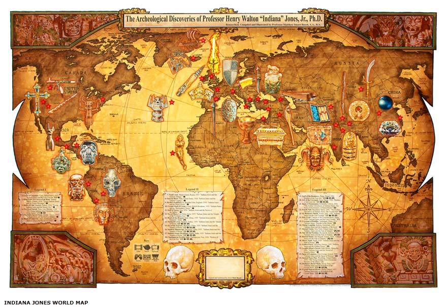 Indiana jones map