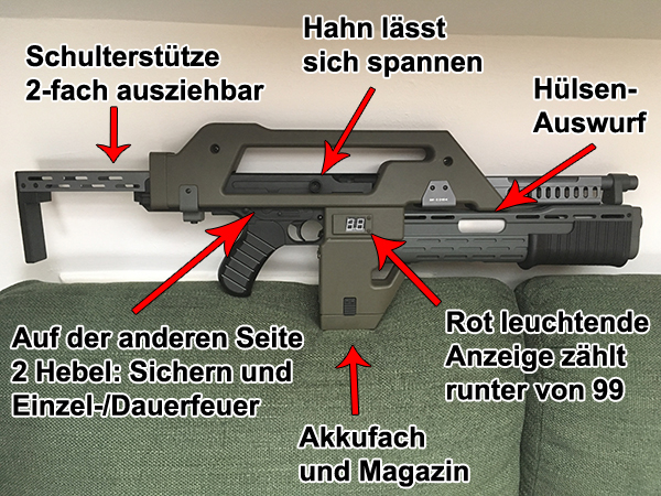M41A Pulse Rifle Features