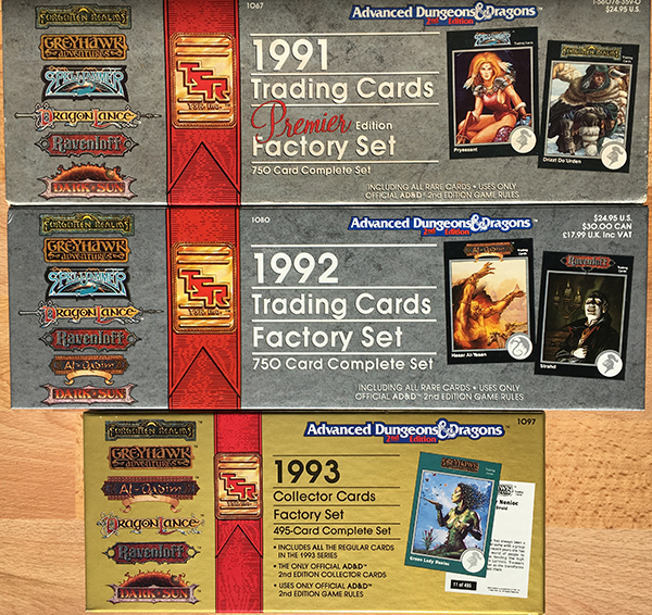 AD&D Trading Cards 1991 1992 1992