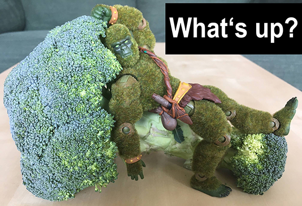 moss man on broccoli