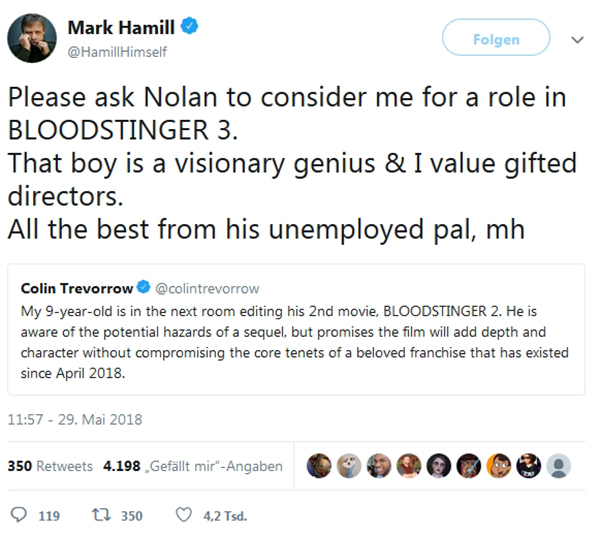 Mark Hamill Tweet